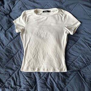 White Fitted Tee